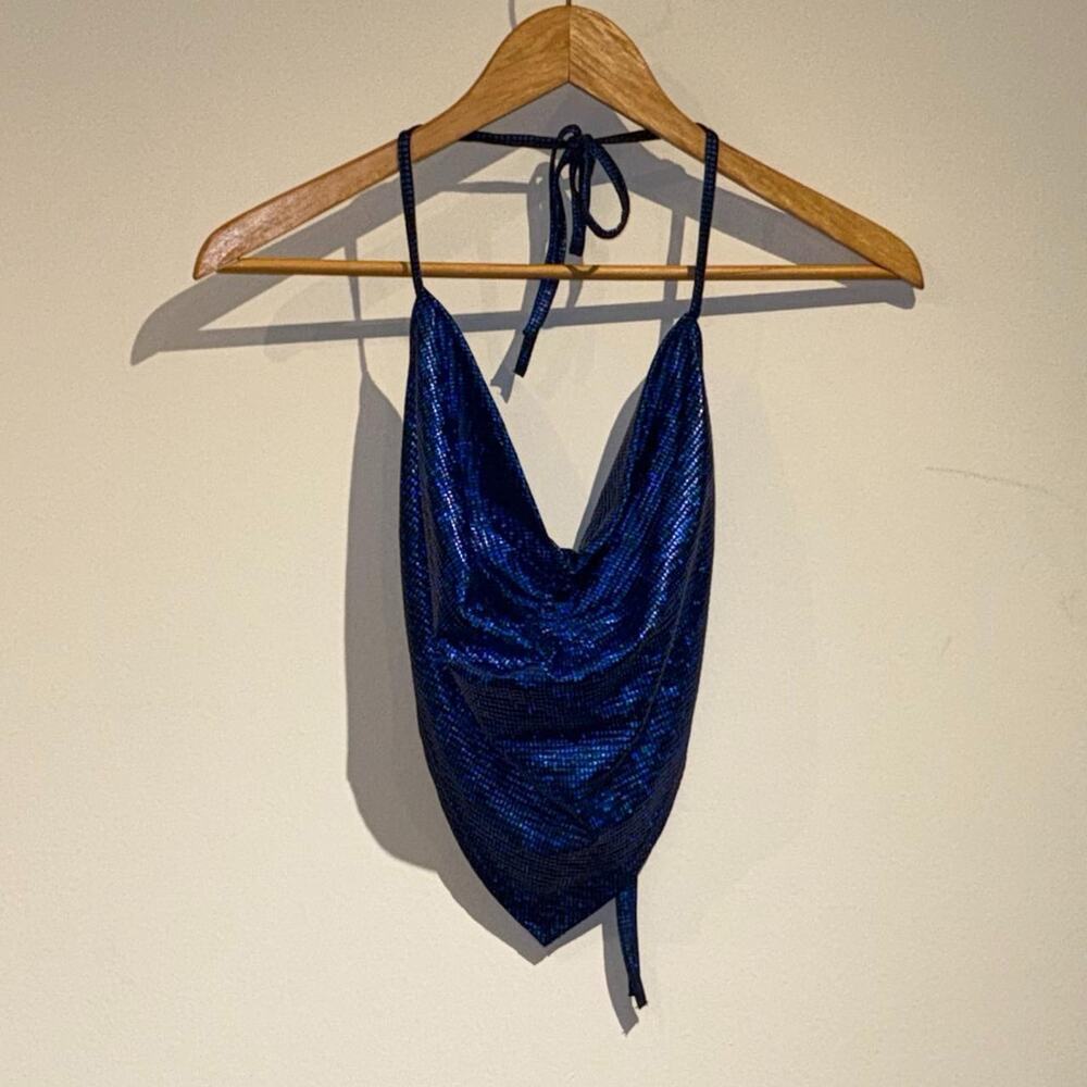 Blue Metallic Top - Picture 3 of 4